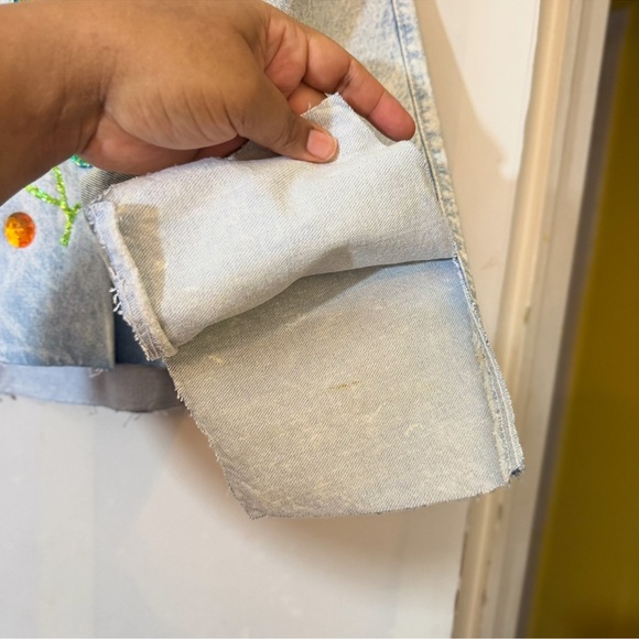 Vtg Torpedo International Aquatic Fish Design Denim Jacket - Picture 9 of 16